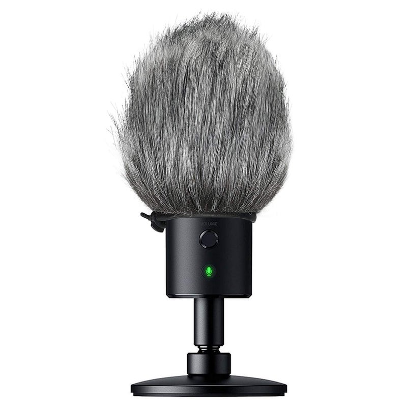 SUNMON Razer Seiren X Furry Windscreen Muff, Mic Pop Filter/Shield Wind Cover fits Razer Seiren X USB Condenser Streaming Microphone - Image 2